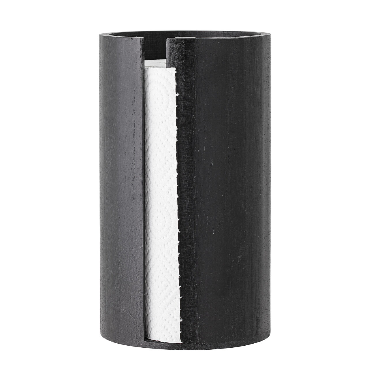 Suport rola servetele, Bloomingville, Celian, 14.5x25.5 cm, lemn de paulownia, negru - imagine 6